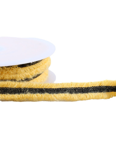 20m spool of mottled dress braid 20mm yellow/orange