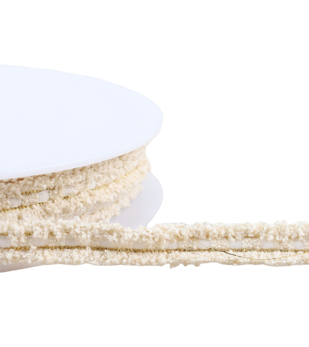 20m spool of mottled dress braid 12mm white