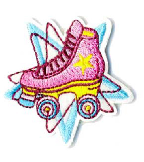 Set of 3 iron-on roller skate patches
