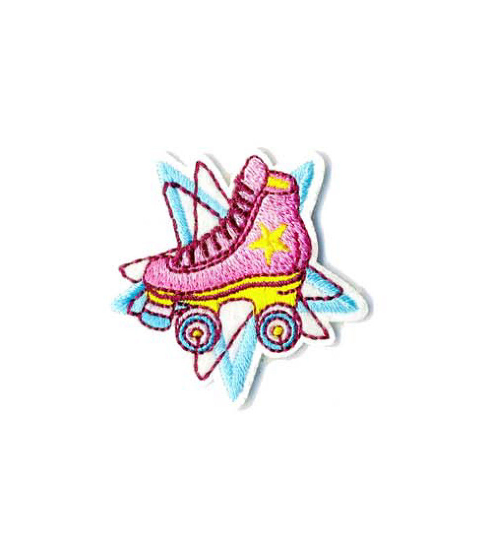 Set of 3 roller skate iron-on patches