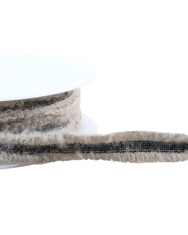 Abito elasticizzato treccia 20 mm grigio chiaro al metro