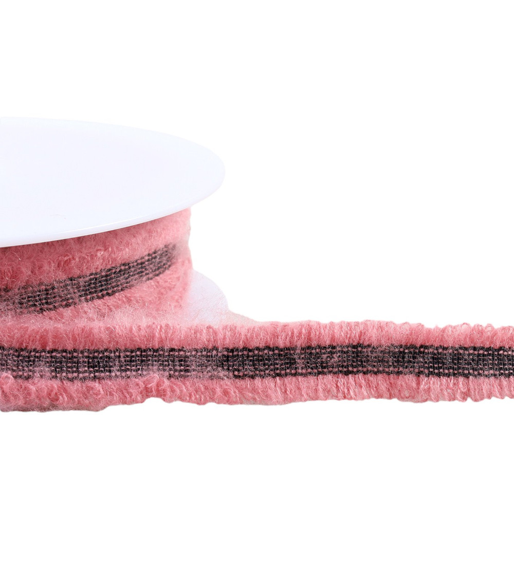 Stretch dress braid 20mm old pink by the meter