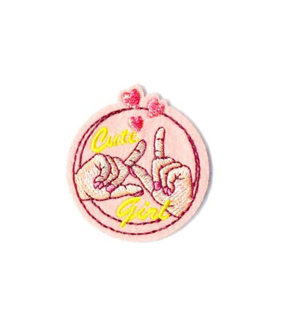 Set of 3 Cute Girl iron-on patches
