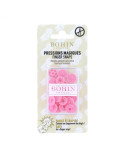 Boutons pressions sans pince 13mm Bohin rose layette