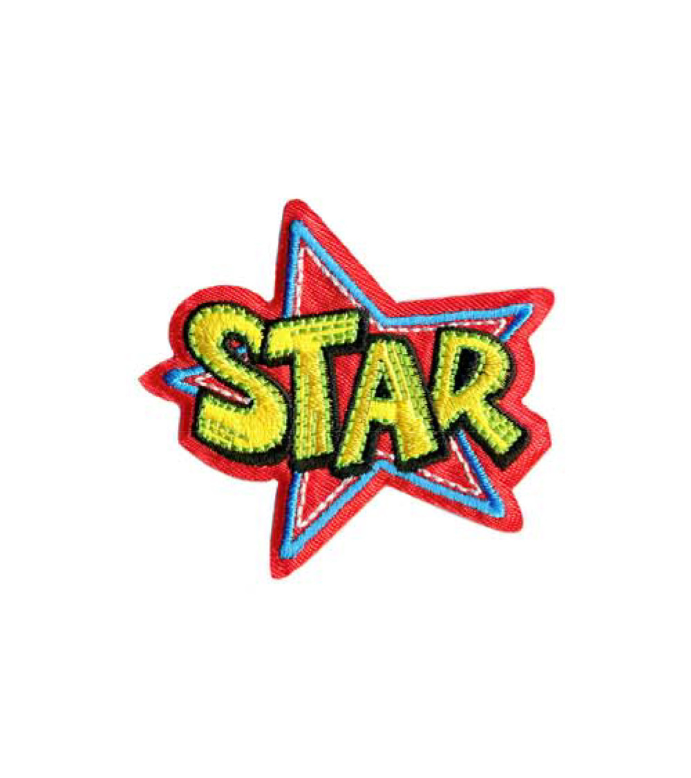 Set of 3 STAR iron-on patches