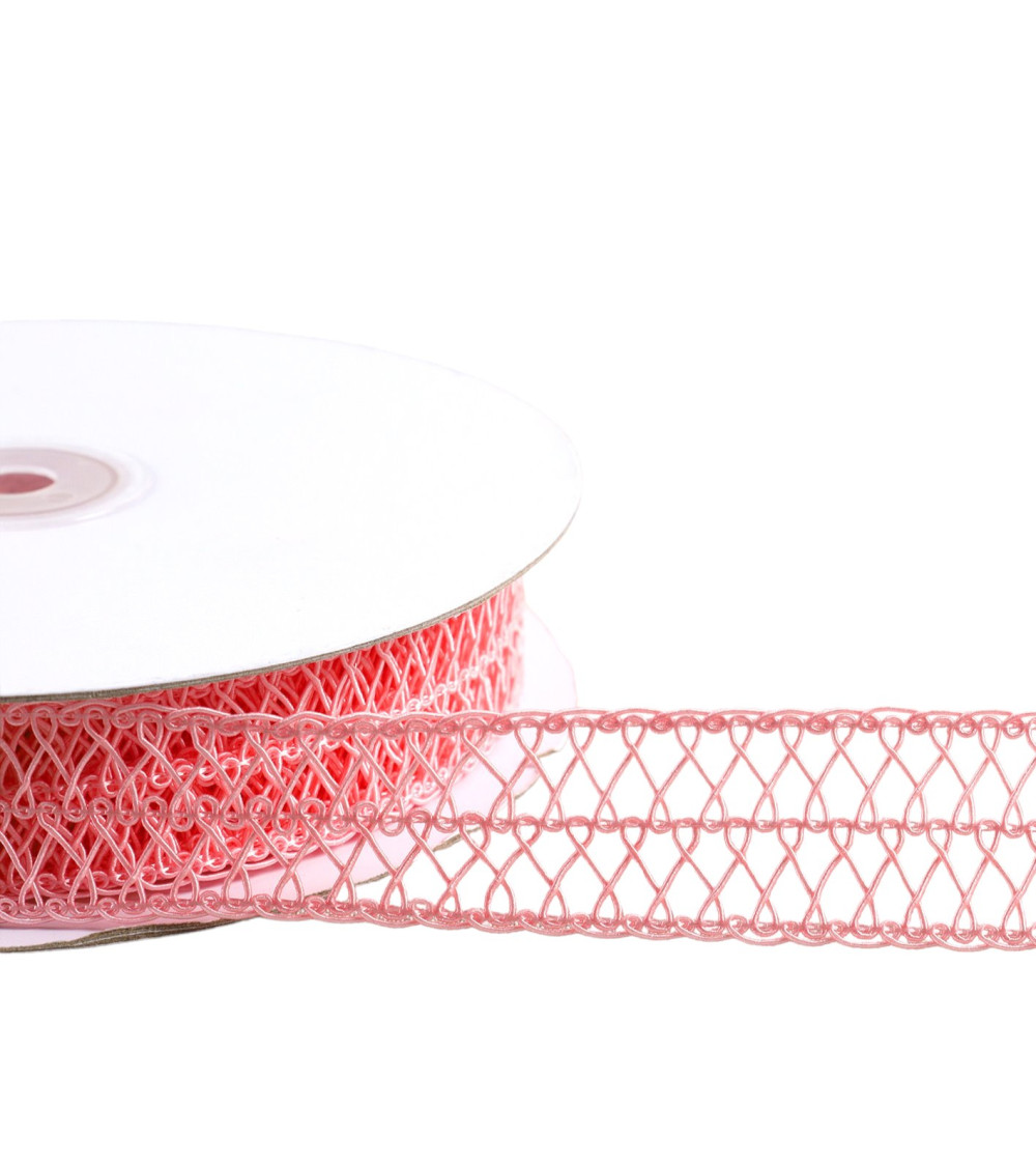 20m reel arabesque braid light pink arabesque braid 25mm