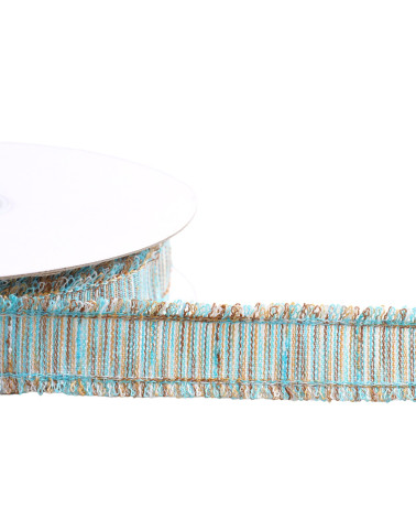 20m reel double fringe braid double fringe braid light blue 25mm