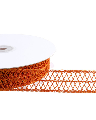 25mm orange arabesque braid per meter