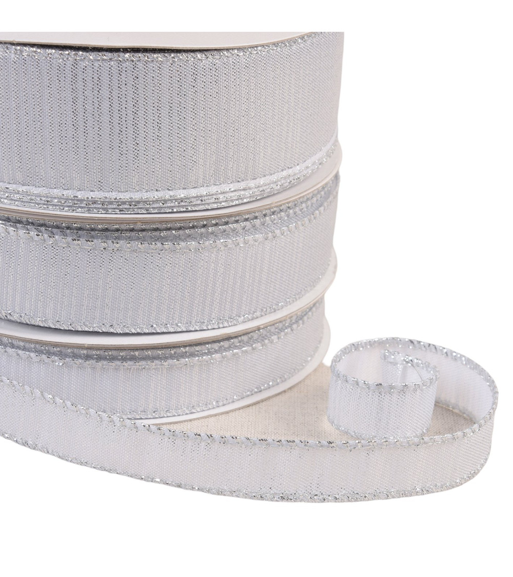 25m spool of silver brass-plated metal tape