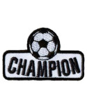 Lot de 3 écussons thermocollants champion foot