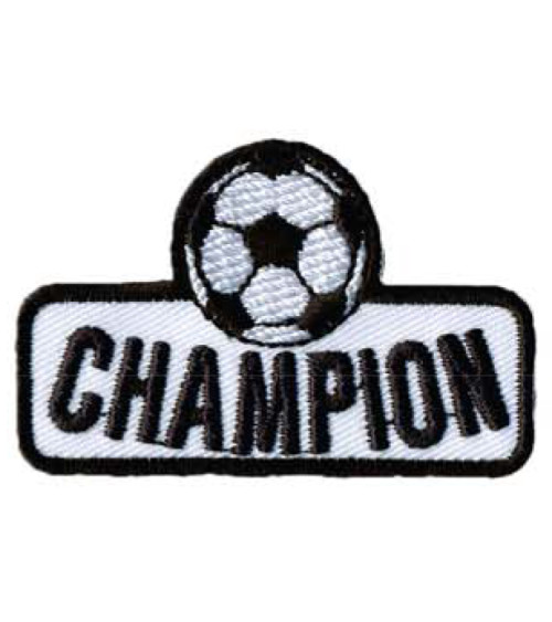 Set di 3 stemmi termoadesivi dei campioni di calcio