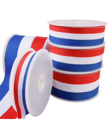 24m reel French flag ribbon blue/white/red