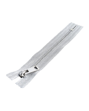 Fermeture non séparable argent