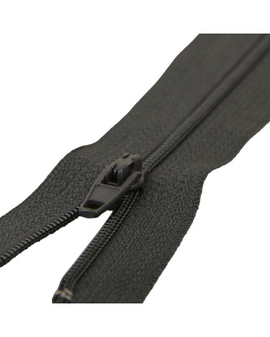 Fine zipper Polyester No. 2 steel gray