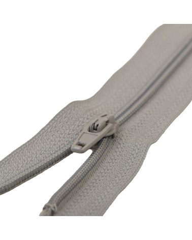 Fermeture fine Polyester N°2 grise