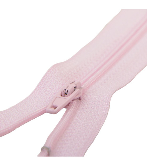 Fermeture fine Polyester N°2 rose layette