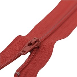 Fermeture fine Polyester N°2 rouge
