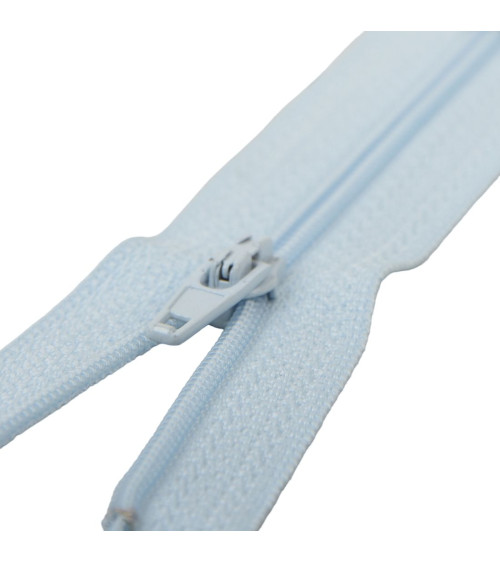 Fine zipper Polyester N°2 baby blue