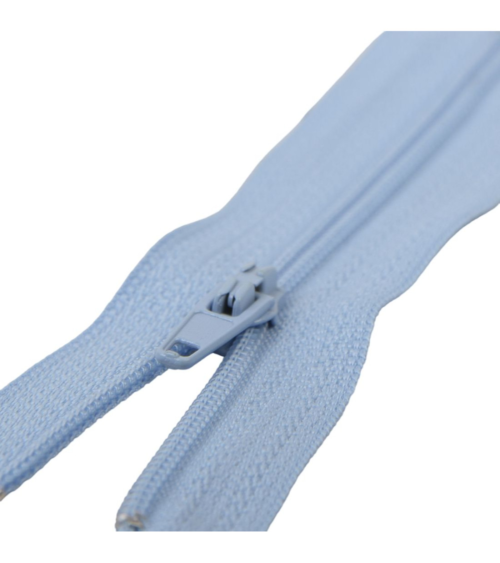 Fine zipper Polyester N°2 sky blue