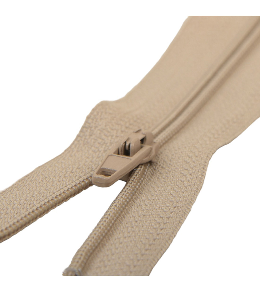 Fine zipper Polyester N°2 antelope beige