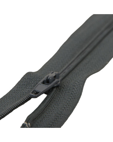 Fermeture fine Polyester N°2 gris anthracite