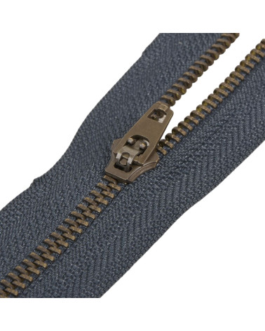 Chiusura in metallo non separabile, tasca speciale - blu scuro