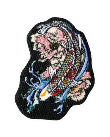 Set of 3 iron-on Asian carp patches