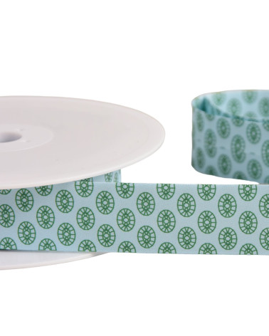 25m reel bias sixties 27mm light blue made in France