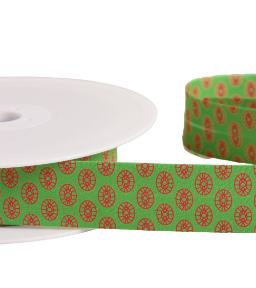 25m reel bias sixties 27mm dark green made in France