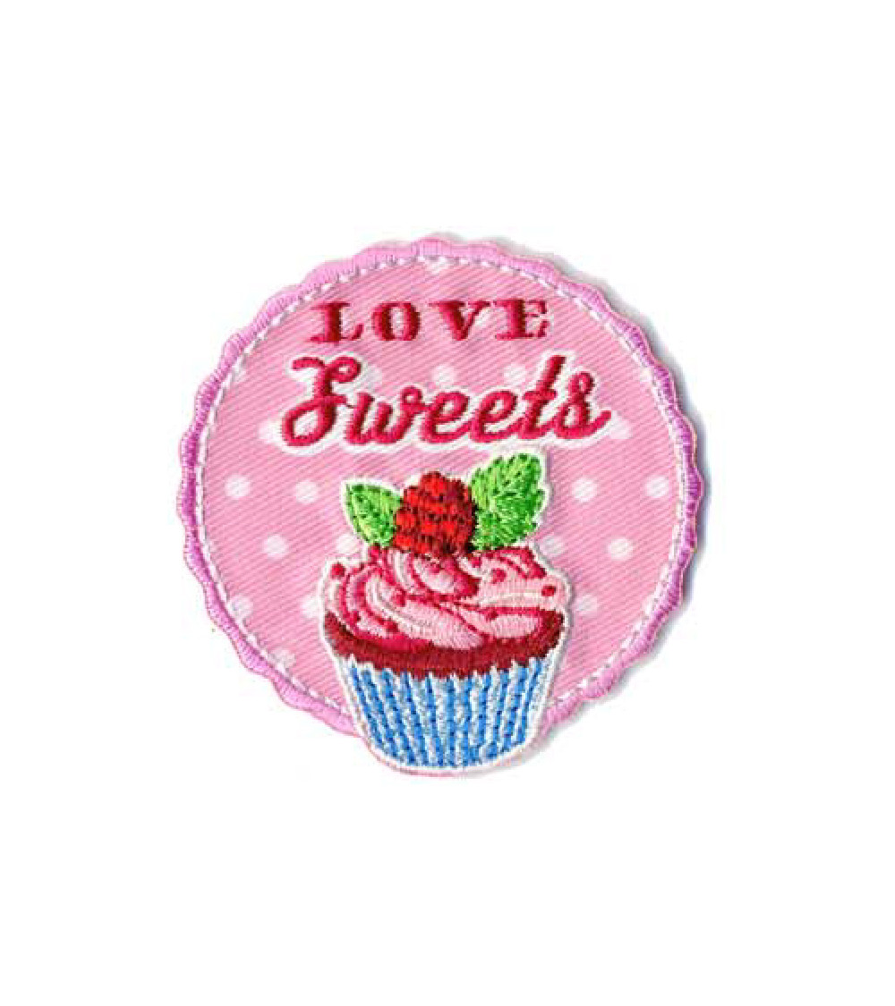 Set di 3 toppe termoadesive Love Sweets