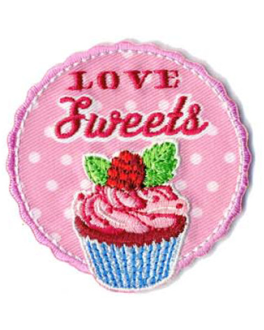 Set di 3 toppe termoadesive Love Sweets