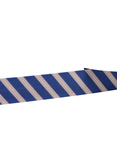 20mm navy blue striped bias binding per meter made in France