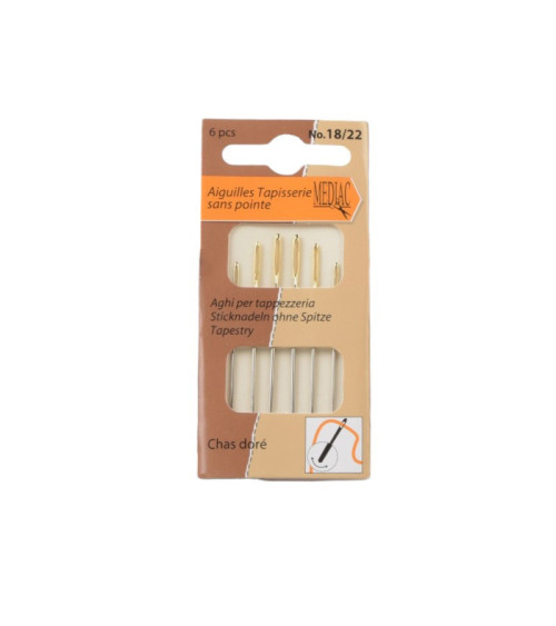 6 pointless tapestry needles 18/22