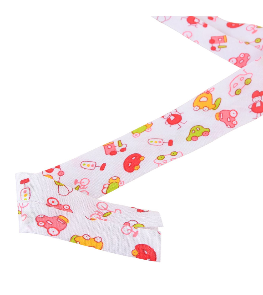 Reel of car bias 25m Red 20mm