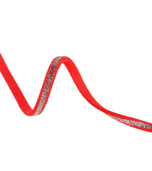 Spaghetti elastic spool 25m red