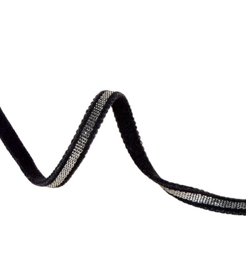 Spaghetti elastic reel 25m black