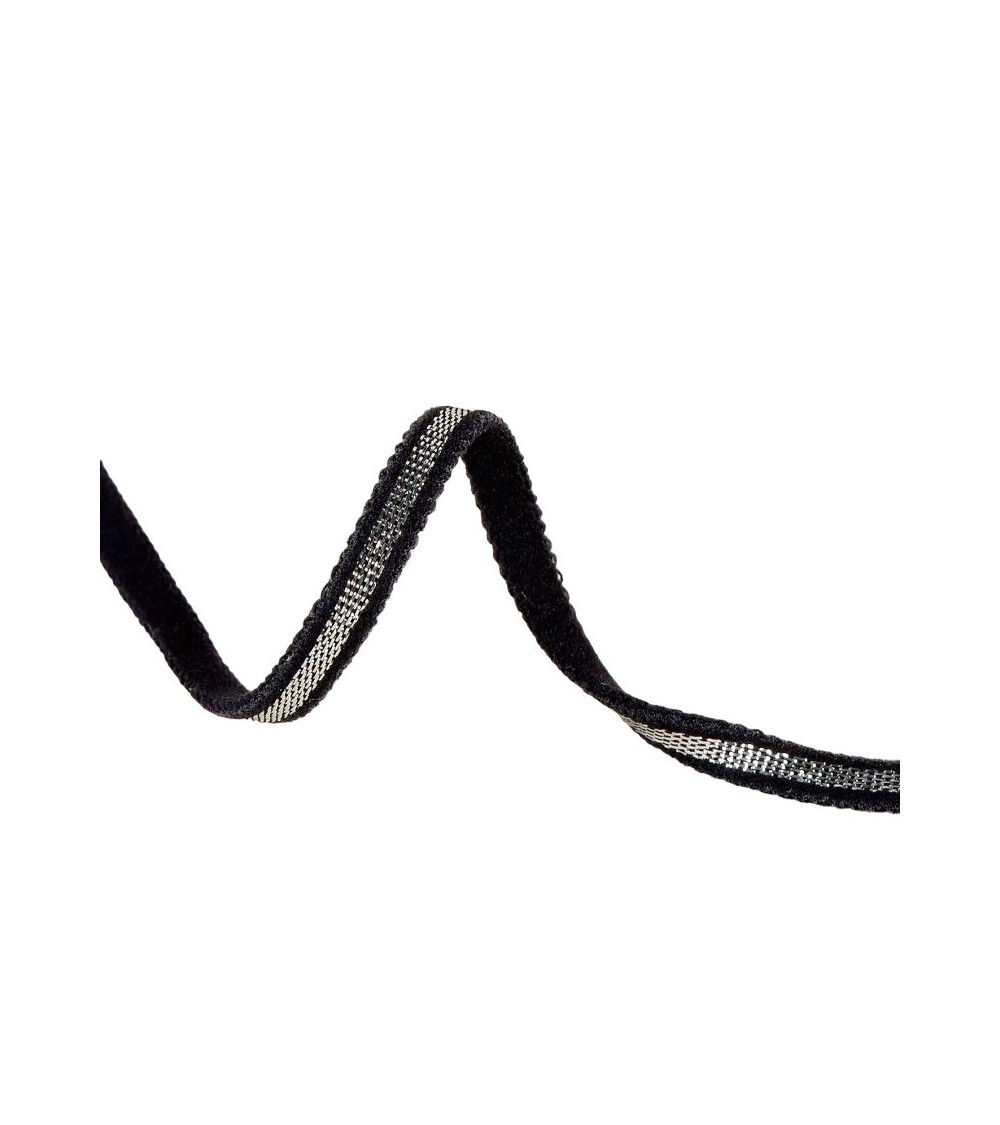 Spaghetti elastic reel 25m black