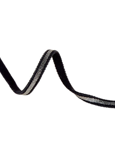 Spaghetti elastic reel 25m black