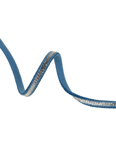 Bobina elástica espagueti 25m azul pato
