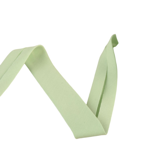 Reel bias organic fabric gots 25m nile green 20mm