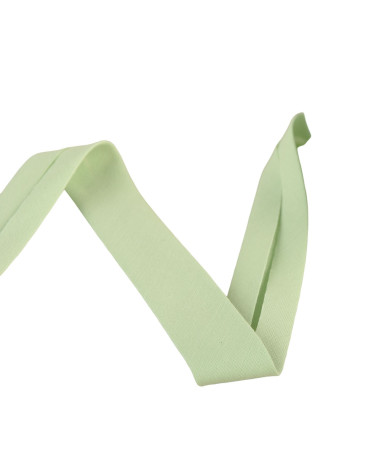 Reel bias organic fabric gots 25m nile green 20mm