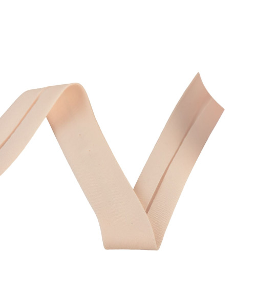 Reel bias organic fabric gots 25m salmon 20mm