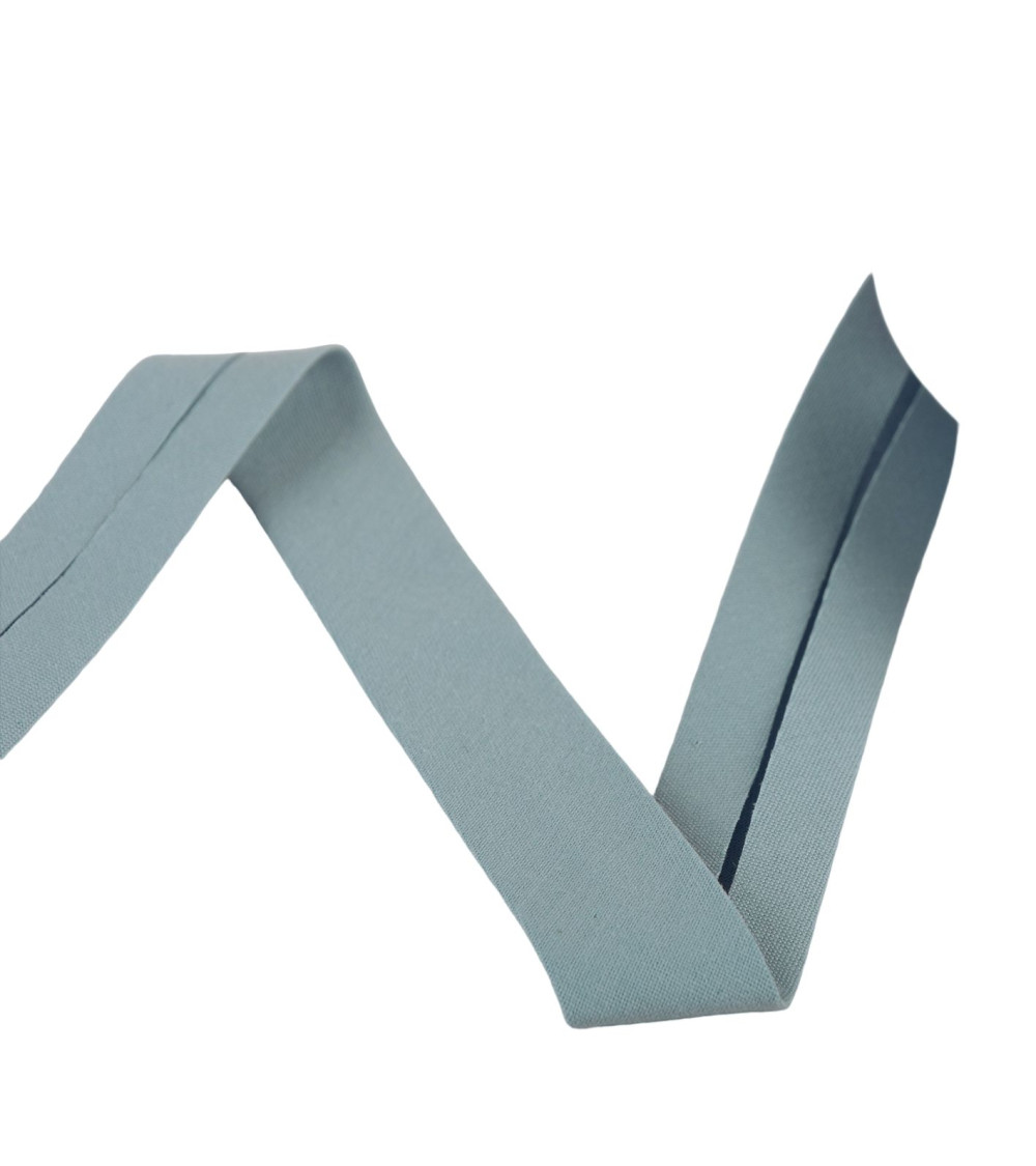 Reel bias organic fabric gots 25m lavender blue 20mm