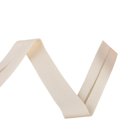 Reel bias organic fabric gots 25m ecru 20mm