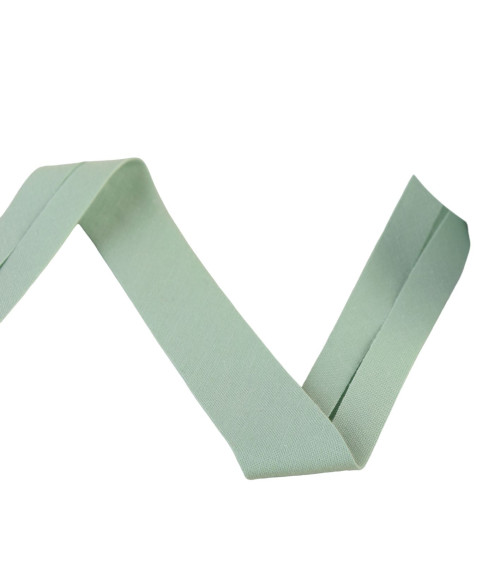 Reel bias organic fabric gots 25m light khaki green 20mm