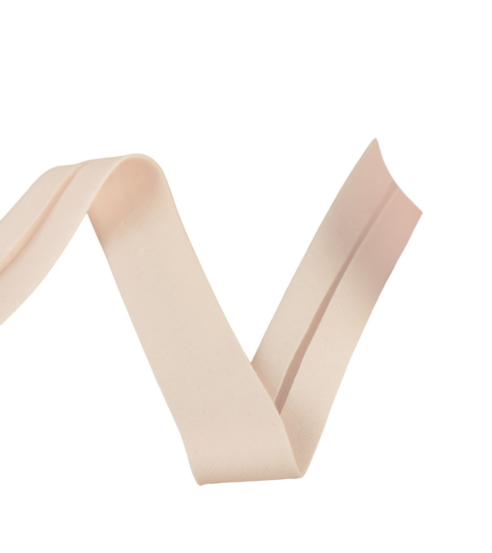 Reel bias organic fabric gots 25m light pink 20mm