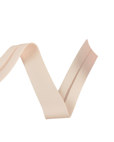 Reel bias organic fabric gots 25m light pink 20mm