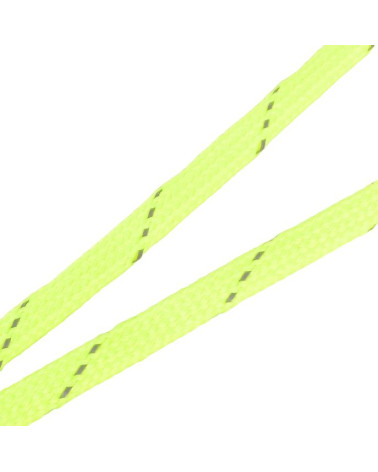 Bobine tresse réfléchissante 25m jaune fluo 