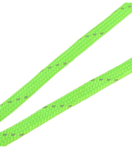 Bobine tresse réfléchissante 25m vert fluo 