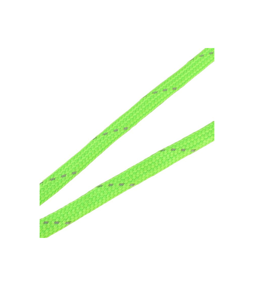 Bobine tresse réfléchissante 25m vert fluo 